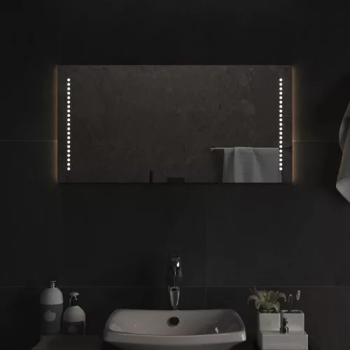 vidaXL LED-es fürdőszobatükör 40x80 cm