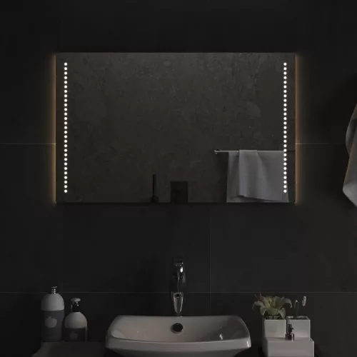 vidaXL LED-es fürdőszobatükör 50x80 cm