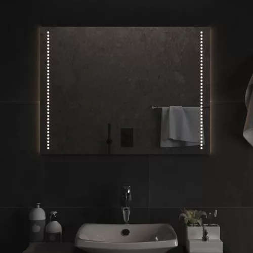 vidaXL LED-es fürdőszobatükör 60x80 cm