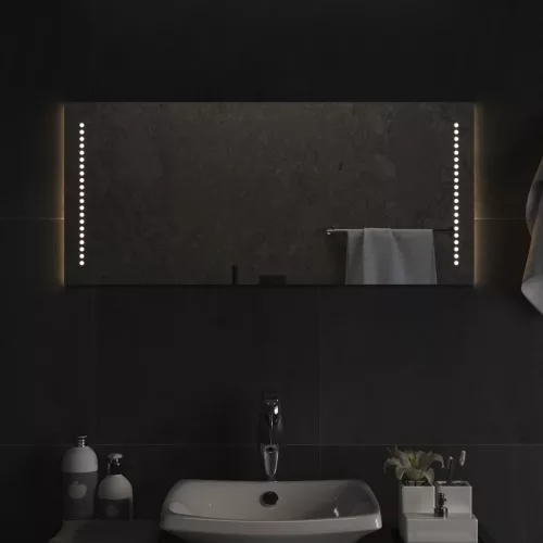 vidaXL LED-es fürdőszobatükör 40x90 cm