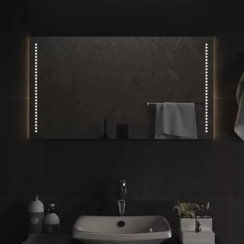 vidaXL LED-es fürdőszobatükör 50x90 cm