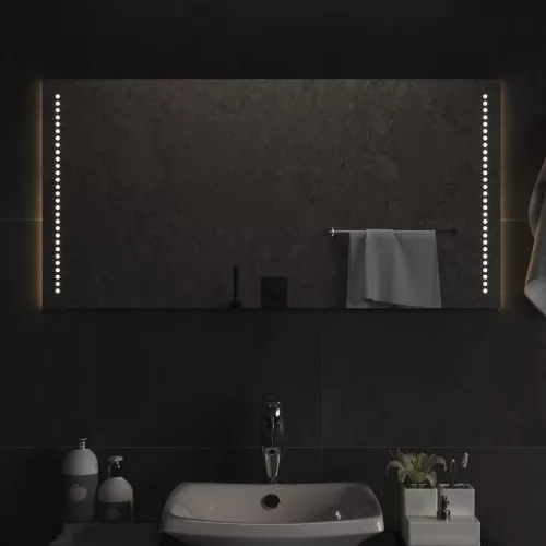 vidaXL LED-es fürdőszobatükör 50x100 cm