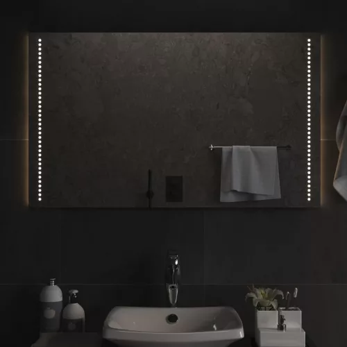 vidaXL LED-es fürdőszobatükör 60x100 cm