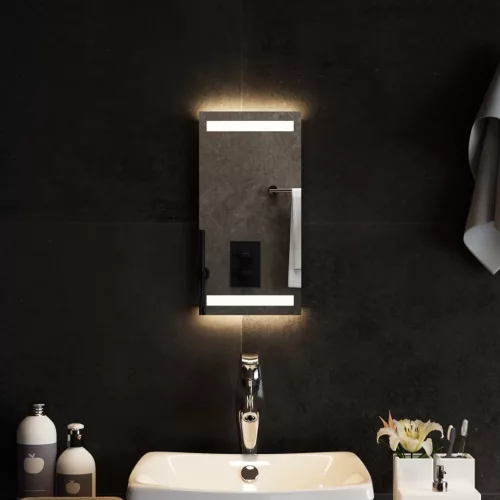vidaXL LED-es fürdőszobatükör 20x40 cm