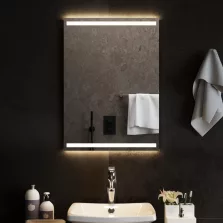 vidaXL LED-es fürdőszobatükör 50 x 70 cm