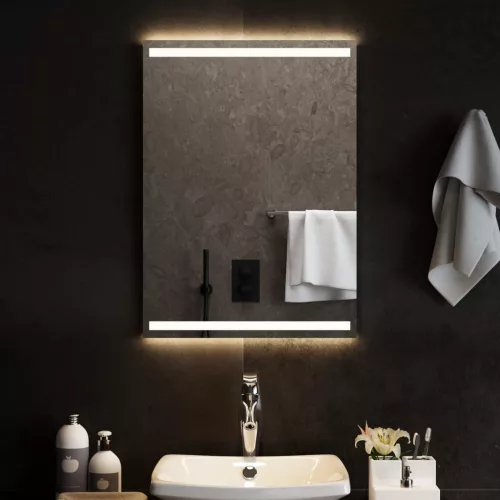 vidaXL LED-es fürdőszobatükör 50 x 70 cm