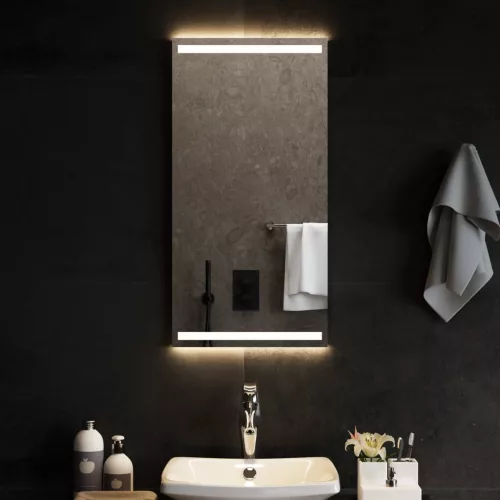 vidaXL LED-es fürdőszobatükör 40x80 cm