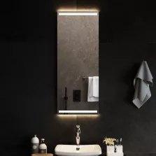 vidaXL LED-es fürdőszobatükör 40x100 cm