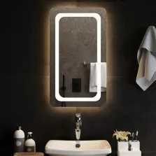 vidaXL LED-es fürdőszobatükör 40x70 cm