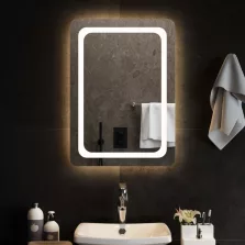 vidaXL LED-es fürdőszobatükör 50 x 70 cm