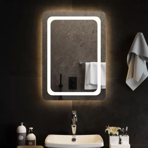 vidaXL LED-es fürdőszobatükör 50 x 70 cm