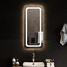 vidaXL LED-es fürdőszobatükör 40x90 cm