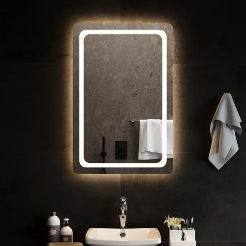 vidaXL LED-es fürdőszobatükör 60x90 cm