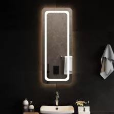 vidaXL LED-es fürdőszobatükör 40x100 cm