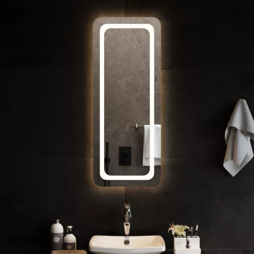 vidaXL LED-es fürdőszobatükör 40x100 cm