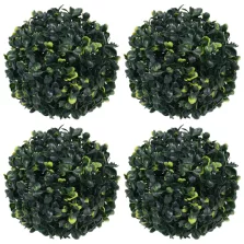 vidaXL 4 db gömb alakú műpuszpáng 12 cm