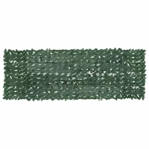 vidaXL sötétzöld leveles erkélyparaván 300 x 100 cm