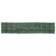 vidaXL sötétzöld leveles erkélyparaván 500 x 100 cm