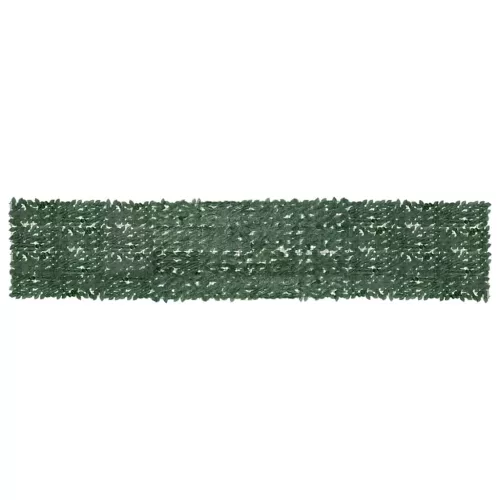 vidaXL sötétzöld leveles erkélyparaván 500 x 100 cm