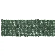 vidaXL sötétzöld leveles erkélyparaván 500 x 150 cm