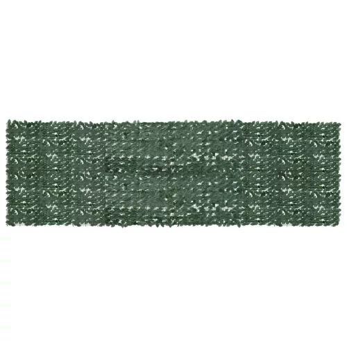 vidaXL sötétzöld leveles erkélyparaván 500 x 150 cm