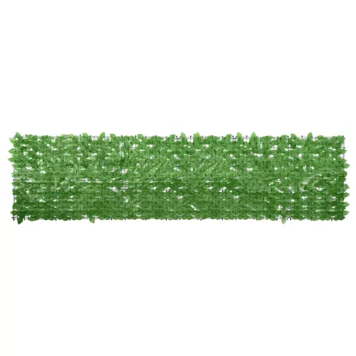 vidaXL zöld leveles erkélyparaván 300 x 75 cm