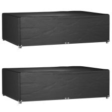   vidaXL 2 db téglalap alakú kerti bútorhuzat 12 fűzőlyukkal 227x152x65