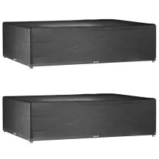   vidaXL 2 db téglalap alakú kerti bútorhuzat 16 fűzőlyukkal 300x200x75