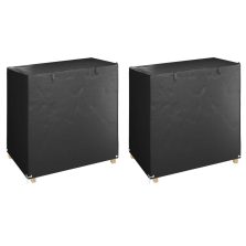   vidaXL 2 db polietilén hintapadhuzat 8 fűzőlyukkal 125x90x135/165 cm