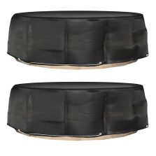   vidaXL 2 db kerek sziget társalgóhuzat 10 fűzőlyukkal Ø236 x 67 cm