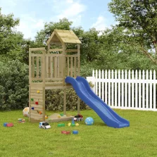 vidaXL impregnált fenyőfa kültéri játszószett