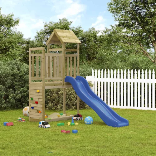 vidaXL impregnált fenyőfa kültéri játszószett