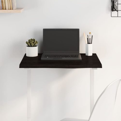 vidaXL sötétbarna kezelt tömör tölgyfa asztallap 60x40x2 cm