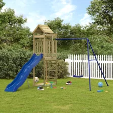 vidaXL impregnált fenyőfa kültéri játszószett