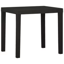 vidaXL antracitszürke műanyag kerti asztal 79 x 65 x 72 cm