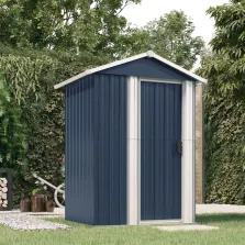   vidaXL antracitszürke horganyzott acél kerti fészer 126x97,5x177 cm