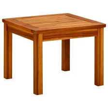   vidaXL tömör akácfa kerti dohányzóasztal 45 x 45 x 36 cm