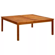   vidaXL tömör akácfa kerti dohányzóasztal 110 x 110 x 45 cm