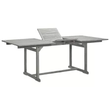   vidaXL tömör akácfa kerti étkezőasztal (150-200) x 100 x 75 cm