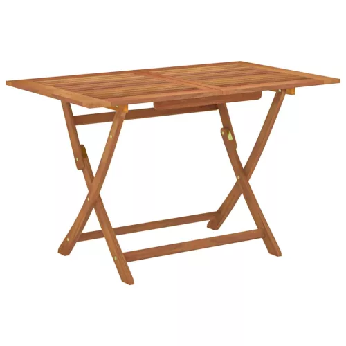 vidaXL tömör eukaliptuszfa összecsukható kerti asztal 120 x 70 x 75 cm