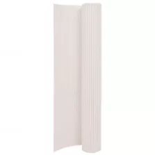 vidaXL fehér kétoldalas kerti kerítés 110 x 400 cm