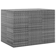   vidaXL szürke polyrattan kerti párnatartó doboz 145 x 100 x 103 cm