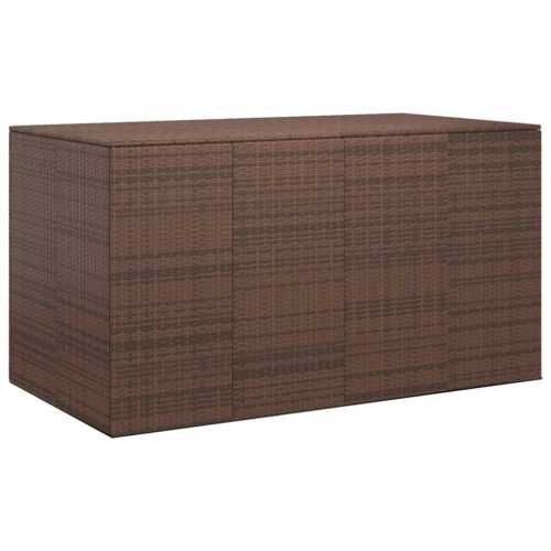 vidaXL barna polyrattan kerti párnatartó doboz 194 x 100 x 103 cm