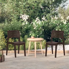 vidaXL 2 db mokka színű polipropilén kerti szék