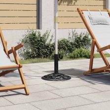 vidaXL fekete öntöttvas napernyőtalp 40 x 40 x 32 cm