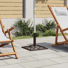   vidaXL bronzszínű öntöttvas napernyőtalp 44 x 44 x 31 cm