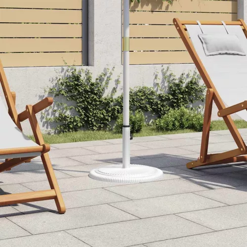 vidaXL fehér öntöttvas napernyőtalp 45 x 45 x 30 cm