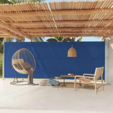   vidaXL kék behúzható oldalsó terasznapellenző 200 x 600 cm