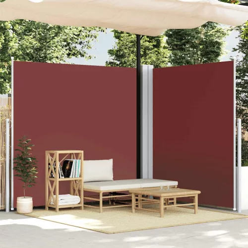 vidaXL barna behúzható oldalsó napellenző 220 x 600 cm