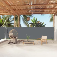   vidaXL antracitszürke behúzható oldalsó napellenző 160 x 1000 cm